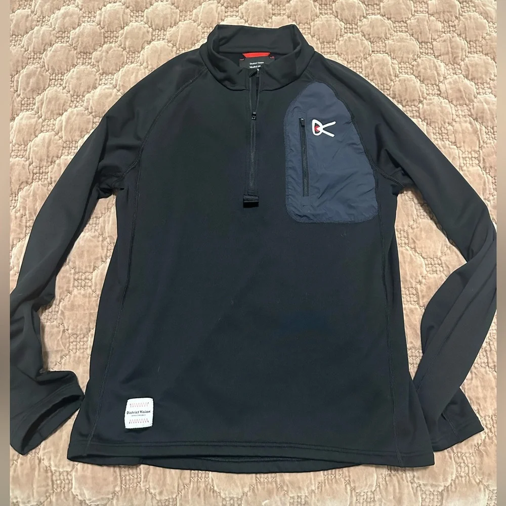 District Vision Half-Zip Grid Fleece - Medium - Picture 1 of 5
